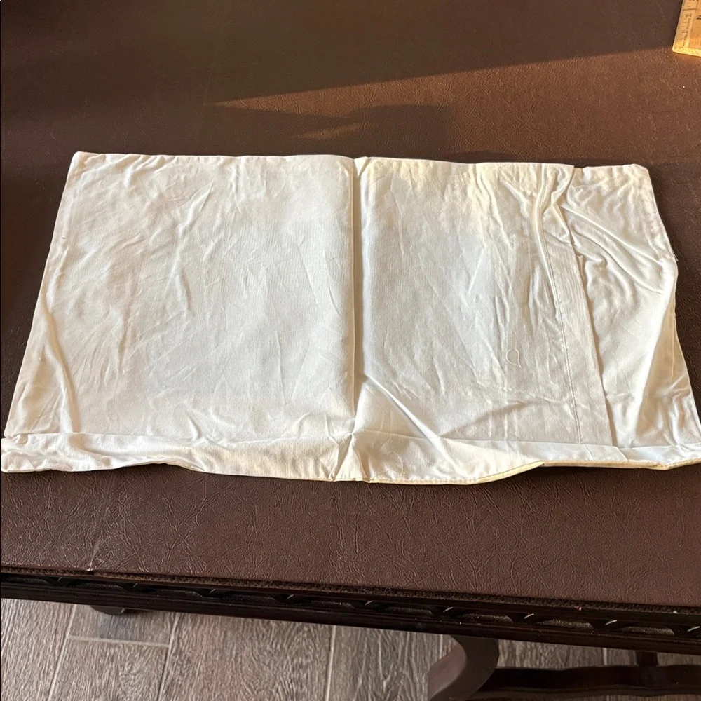 New in bag Restoration Hardware 12” x 18” Italian Banded Santeen Pillow Shams